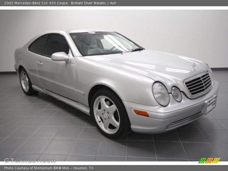 Brilliant Silver Metallic / Ash 2002 Mercedes-Benz CLK 430 Coupe