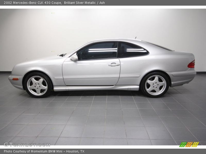 Brilliant Silver Metallic / Ash 2002 Mercedes-Benz CLK 430 Coupe