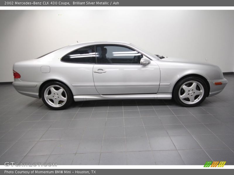 Brilliant Silver Metallic / Ash 2002 Mercedes-Benz CLK 430 Coupe