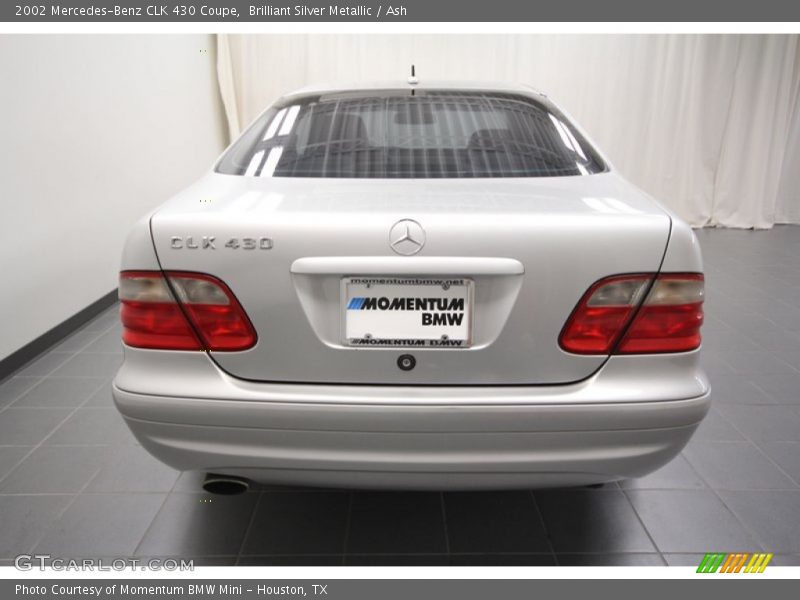 Brilliant Silver Metallic / Ash 2002 Mercedes-Benz CLK 430 Coupe