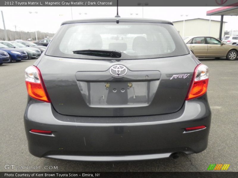 Magnetic Gray Metallic / Dark Charcoal 2012 Toyota Matrix L