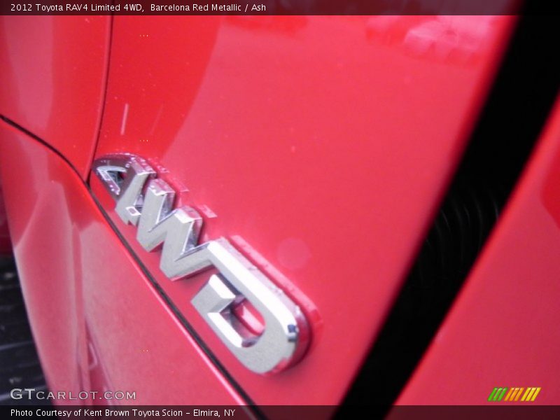 Barcelona Red Metallic / Ash 2012 Toyota RAV4 Limited 4WD