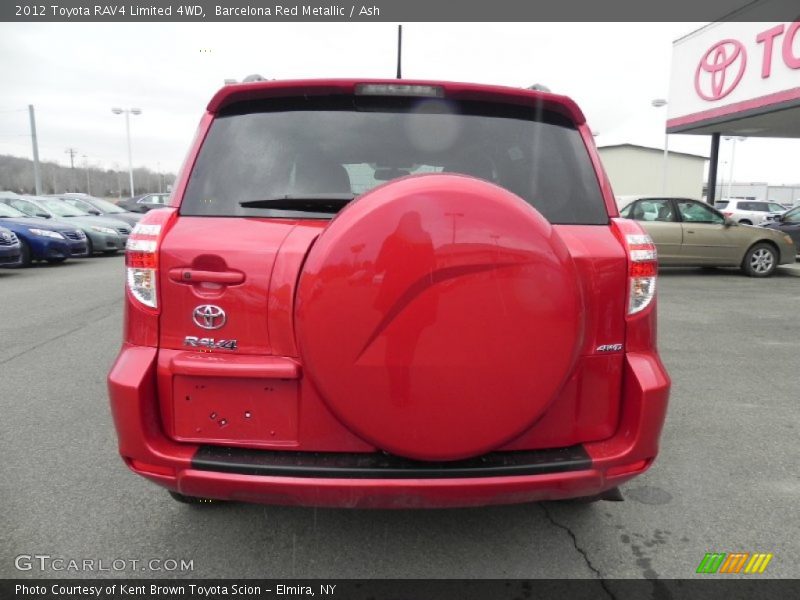 Barcelona Red Metallic / Ash 2012 Toyota RAV4 Limited 4WD