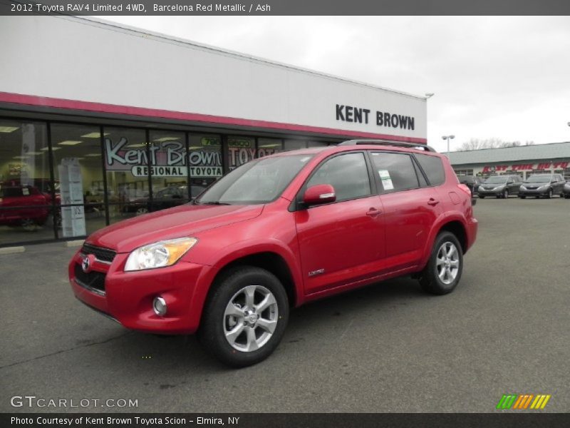 Barcelona Red Metallic / Ash 2012 Toyota RAV4 Limited 4WD