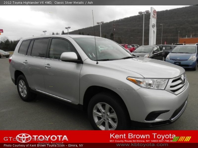 Classic Silver Metallic / Ash 2012 Toyota Highlander V6 4WD