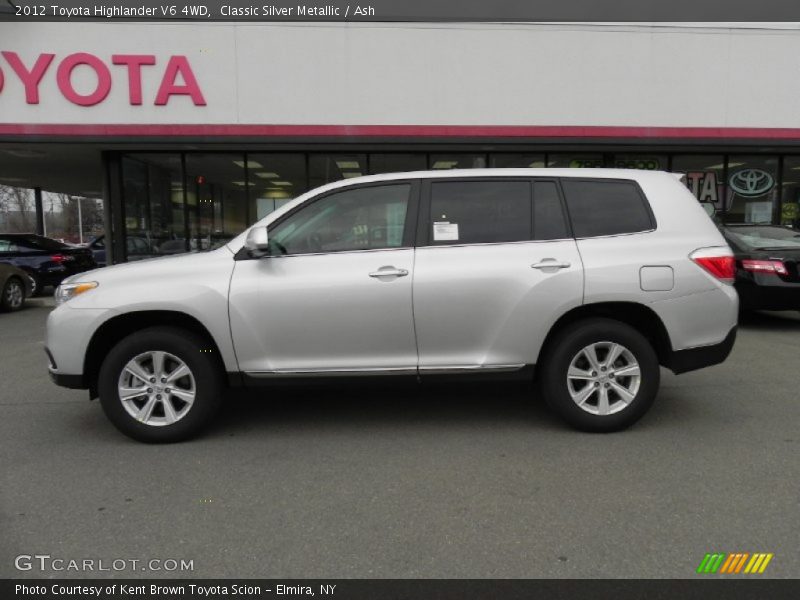 Classic Silver Metallic / Ash 2012 Toyota Highlander V6 4WD