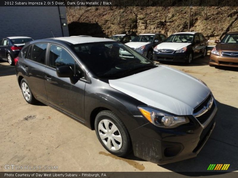Dark Gray Metallic / Black 2012 Subaru Impreza 2.0i 5 Door