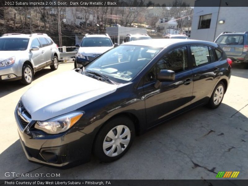 Dark Gray Metallic / Black 2012 Subaru Impreza 2.0i 5 Door