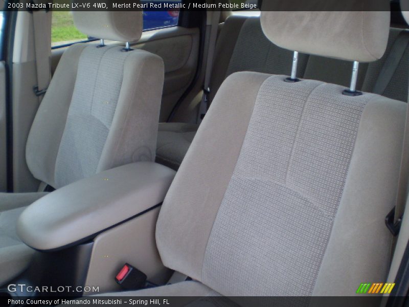 Merlot Pearl Red Metallic / Medium Pebble Beige 2003 Mazda Tribute LX-V6 4WD