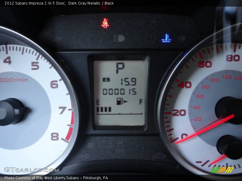 Dark Gray Metallic / Black 2012 Subaru Impreza 2.0i 5 Door