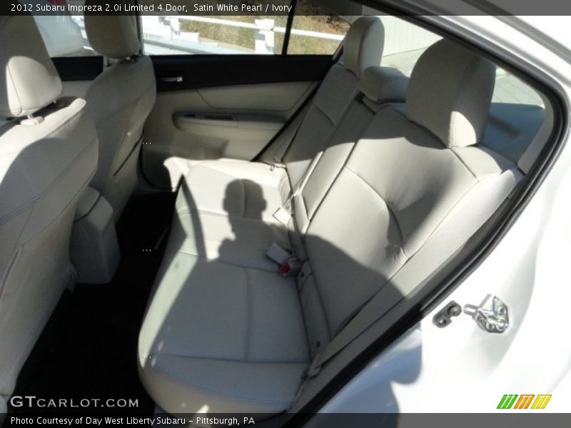 Satin White Pearl / Ivory 2012 Subaru Impreza 2.0i Limited 4 Door
