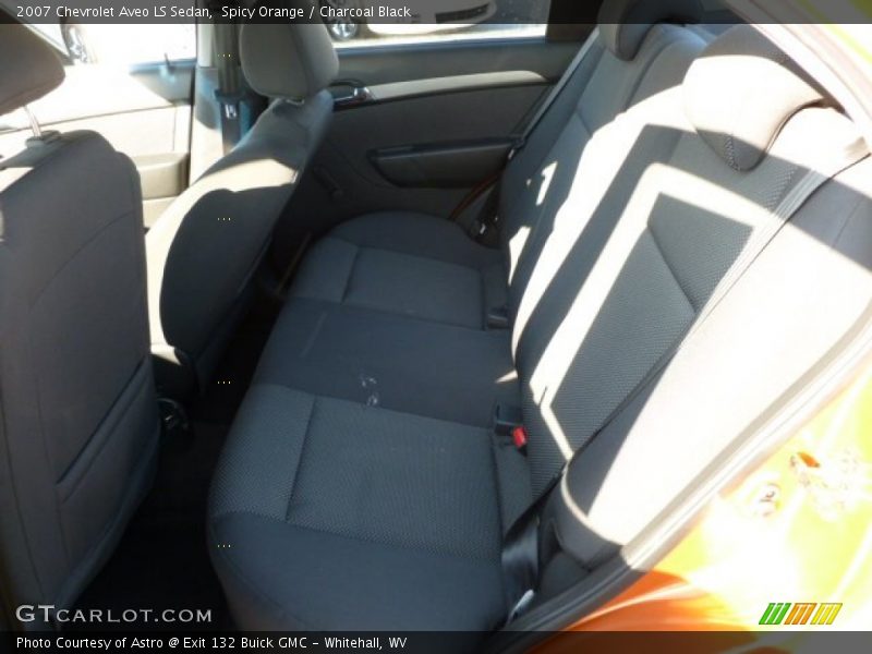 Spicy Orange / Charcoal Black 2007 Chevrolet Aveo LS Sedan