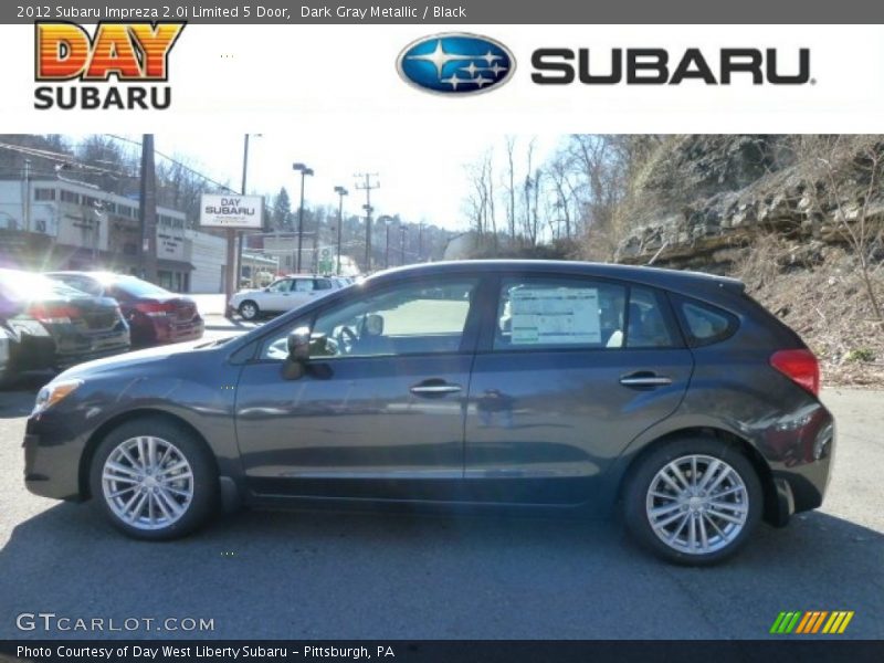 Dark Gray Metallic / Black 2012 Subaru Impreza 2.0i Limited 5 Door
