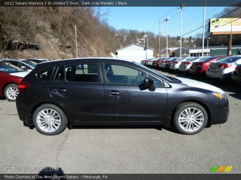 Dark Gray Metallic / Black 2012 Subaru Impreza 2.0i Limited 5 Door