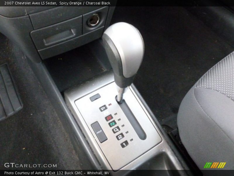 Spicy Orange / Charcoal Black 2007 Chevrolet Aveo LS Sedan