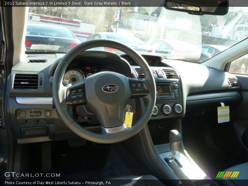 Dark Gray Metallic / Black 2012 Subaru Impreza 2.0i Limited 5 Door