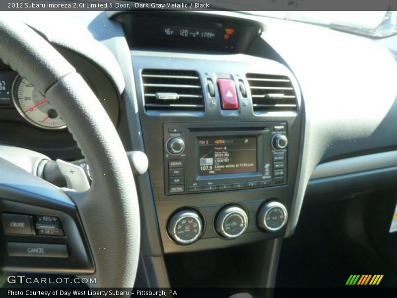 Dark Gray Metallic / Black 2012 Subaru Impreza 2.0i Limited 5 Door