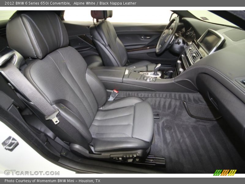 Alpine White / Black Nappa Leather 2012 BMW 6 Series 650i Convertible