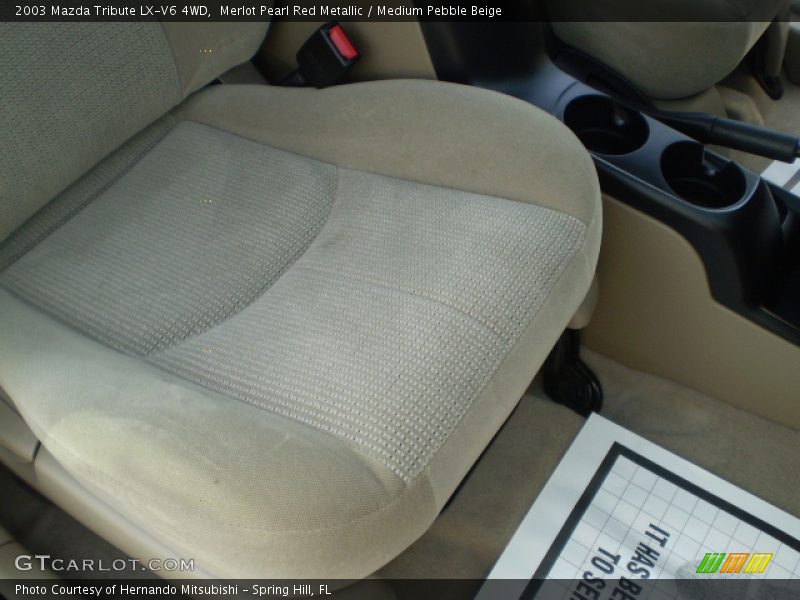 Merlot Pearl Red Metallic / Medium Pebble Beige 2003 Mazda Tribute LX-V6 4WD