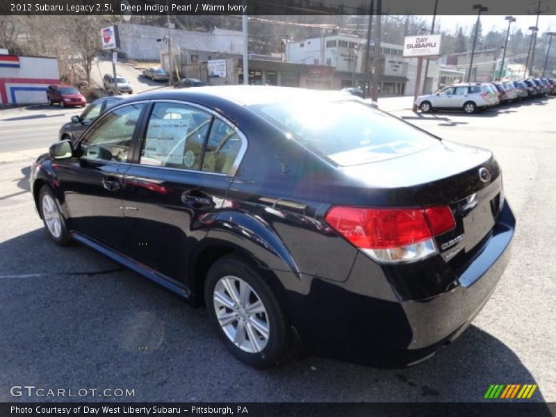 Deep Indigo Pearl / Warm Ivory 2012 Subaru Legacy 2.5i