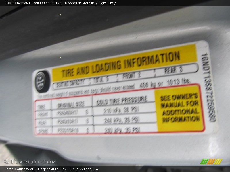 Moondust Metallic / Light Gray 2007 Chevrolet TrailBlazer LS 4x4