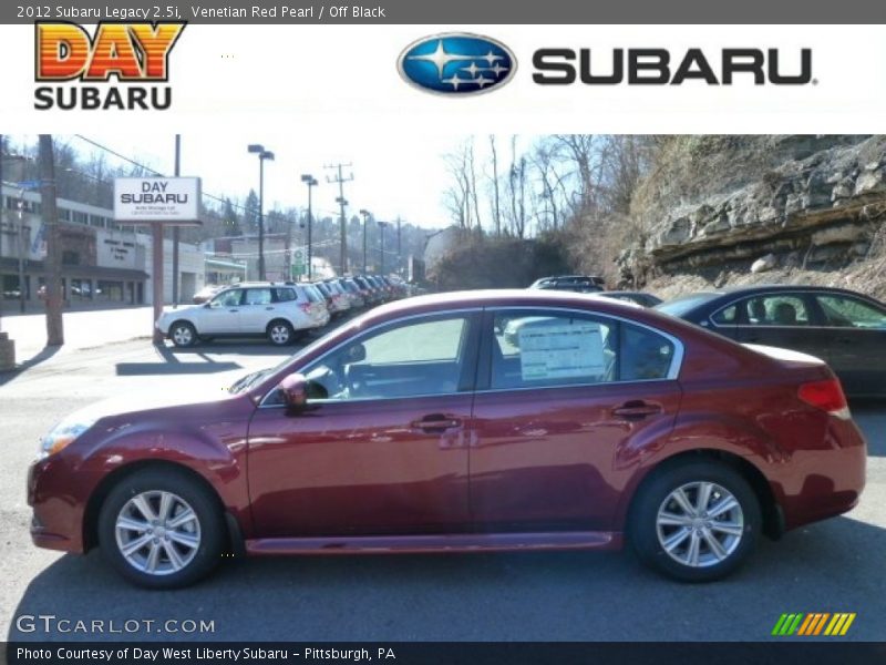 Venetian Red Pearl / Off Black 2012 Subaru Legacy 2.5i