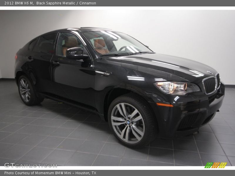 Black Sapphire Metallic / Cinnamon 2012 BMW X6 M