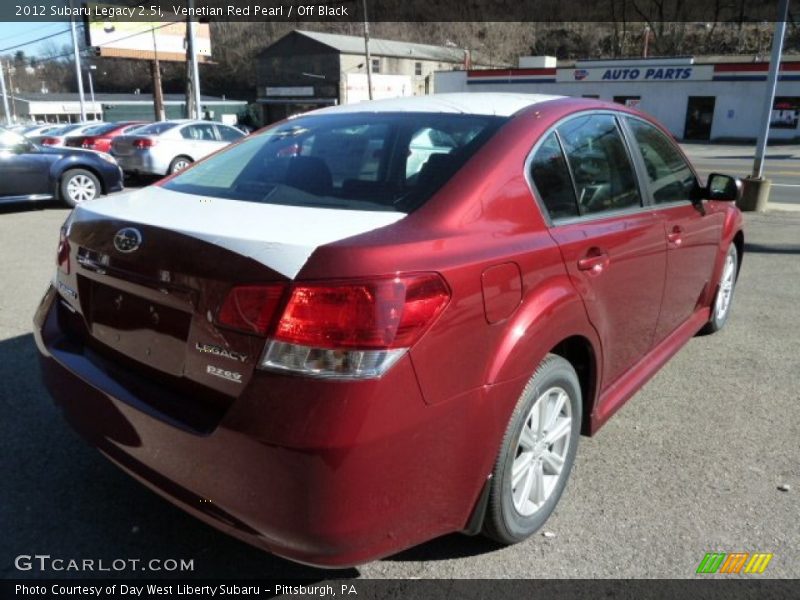 Venetian Red Pearl / Off Black 2012 Subaru Legacy 2.5i
