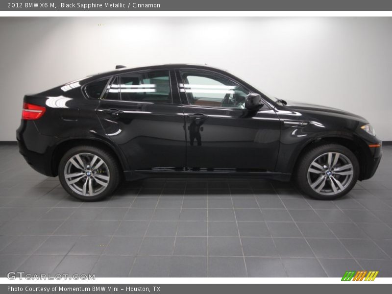 Black Sapphire Metallic / Cinnamon 2012 BMW X6 M