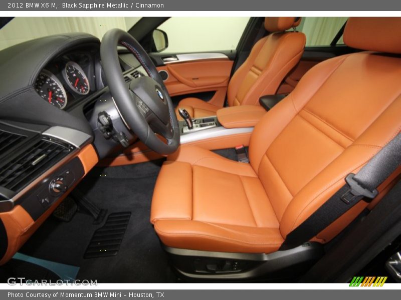 Black Sapphire Metallic / Cinnamon 2012 BMW X6 M