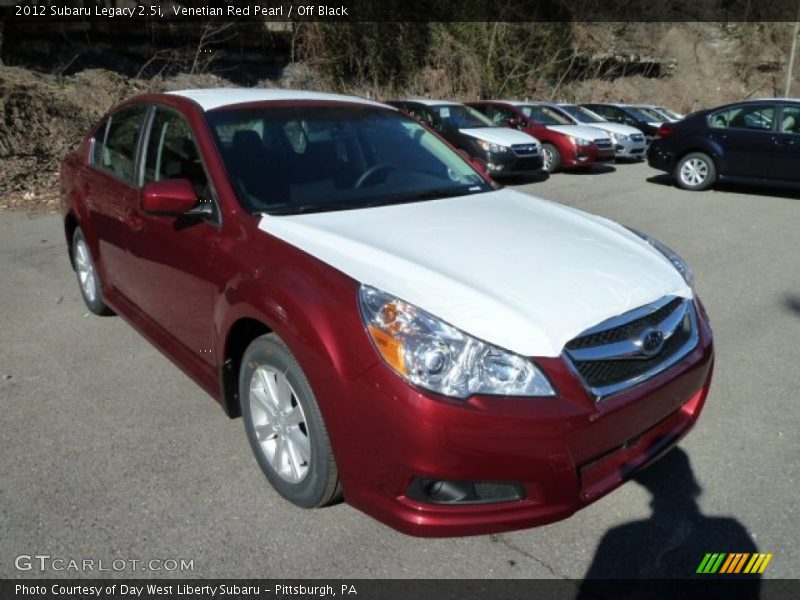 Venetian Red Pearl / Off Black 2012 Subaru Legacy 2.5i