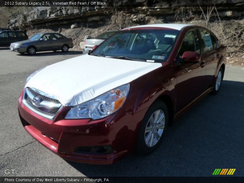 Venetian Red Pearl / Off Black 2012 Subaru Legacy 2.5i