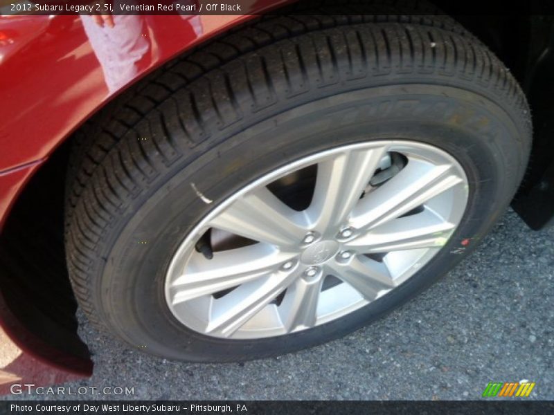 Venetian Red Pearl / Off Black 2012 Subaru Legacy 2.5i