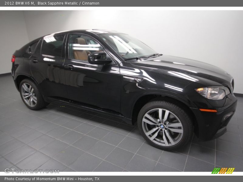 Black Sapphire Metallic / Cinnamon 2012 BMW X6 M