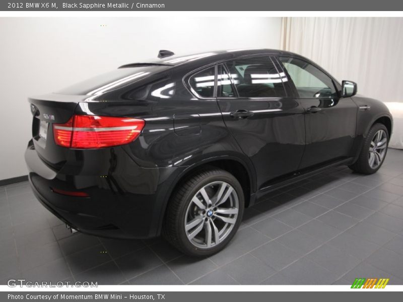 Black Sapphire Metallic / Cinnamon 2012 BMW X6 M