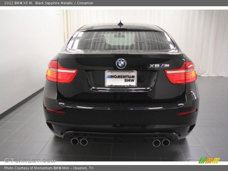 Black Sapphire Metallic / Cinnamon 2012 BMW X6 M