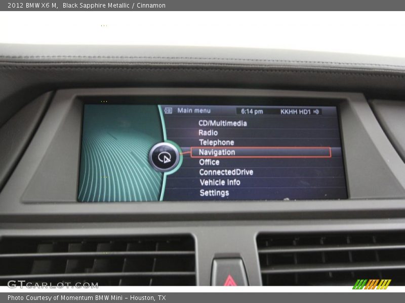 Black Sapphire Metallic / Cinnamon 2012 BMW X6 M