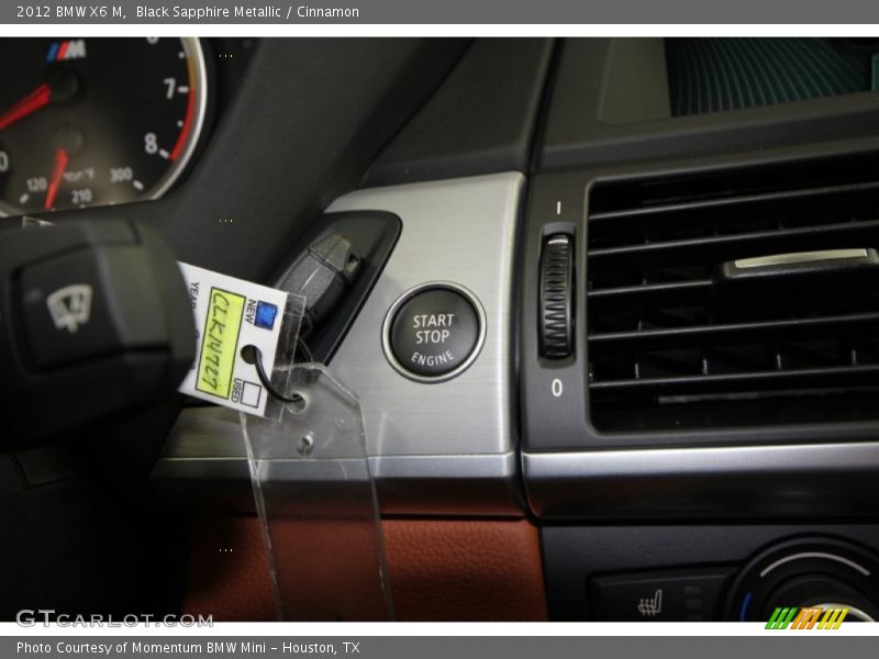 Black Sapphire Metallic / Cinnamon 2012 BMW X6 M