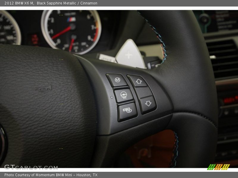 Black Sapphire Metallic / Cinnamon 2012 BMW X6 M