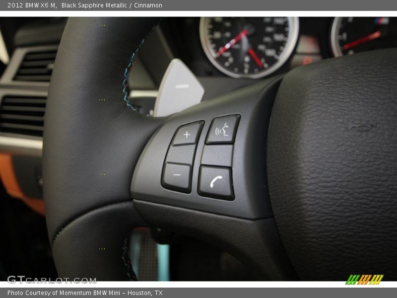Black Sapphire Metallic / Cinnamon 2012 BMW X6 M