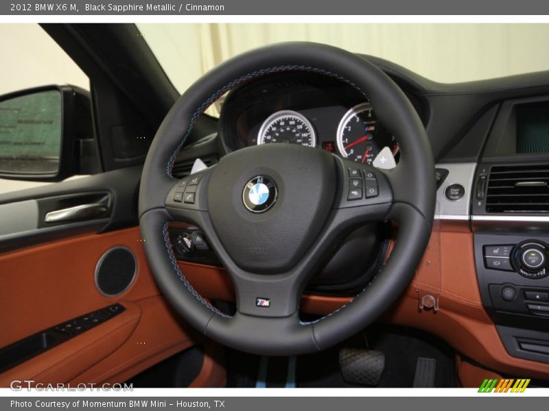 Black Sapphire Metallic / Cinnamon 2012 BMW X6 M