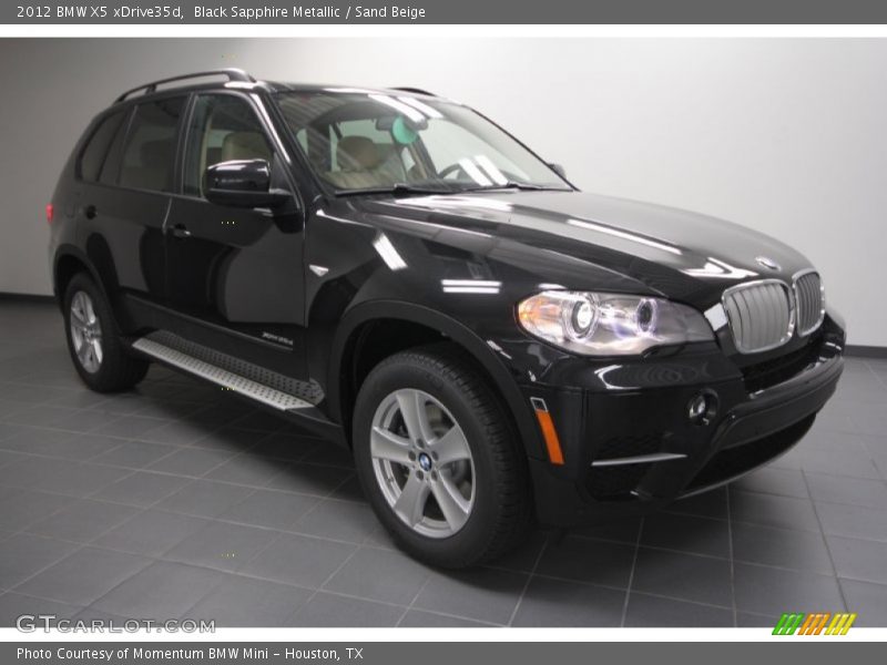 Black Sapphire Metallic / Sand Beige 2012 BMW X5 xDrive35d