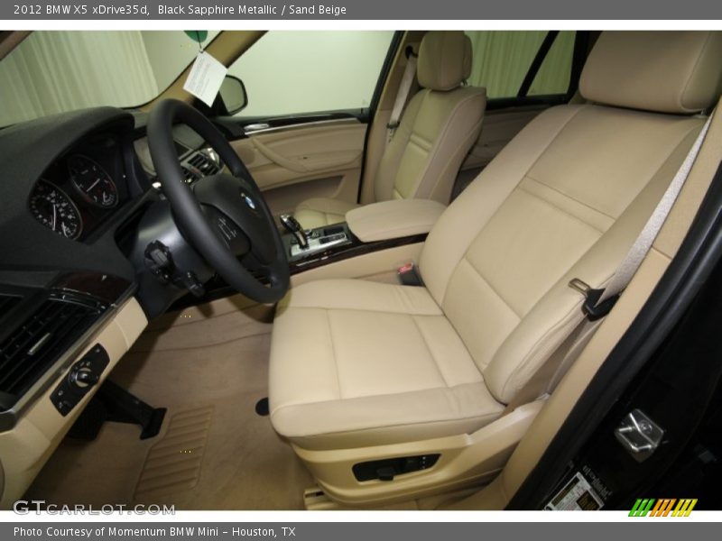 Black Sapphire Metallic / Sand Beige 2012 BMW X5 xDrive35d