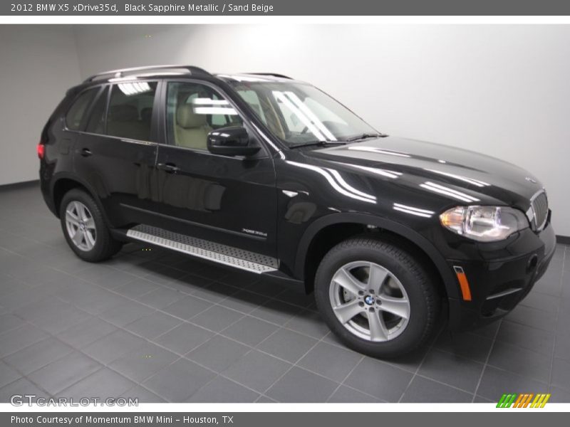 Black Sapphire Metallic / Sand Beige 2012 BMW X5 xDrive35d