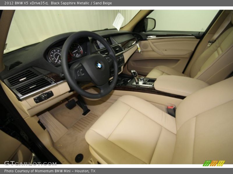 Black Sapphire Metallic / Sand Beige 2012 BMW X5 xDrive35d