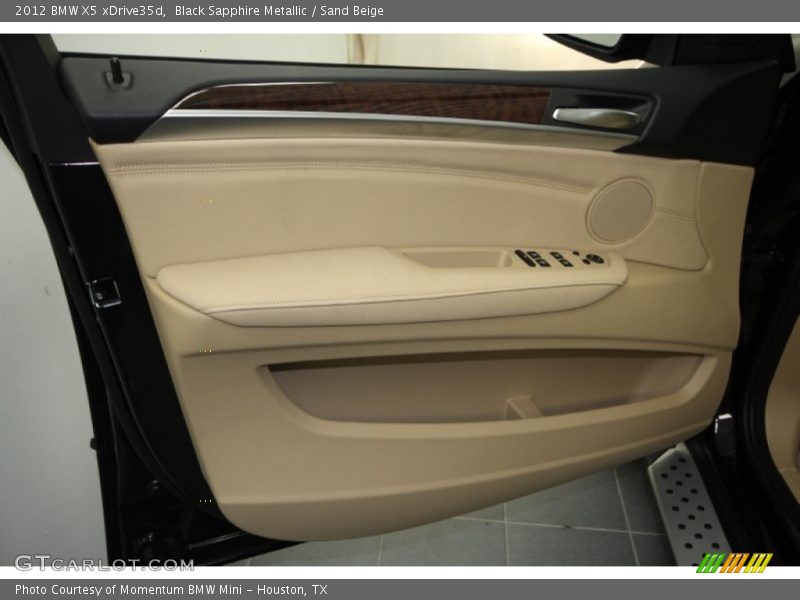 Black Sapphire Metallic / Sand Beige 2012 BMW X5 xDrive35d