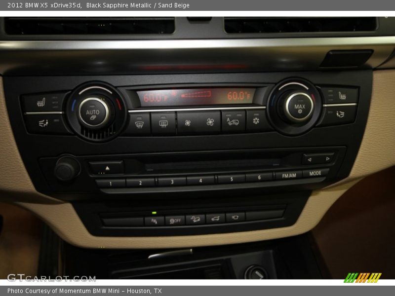 Black Sapphire Metallic / Sand Beige 2012 BMW X5 xDrive35d