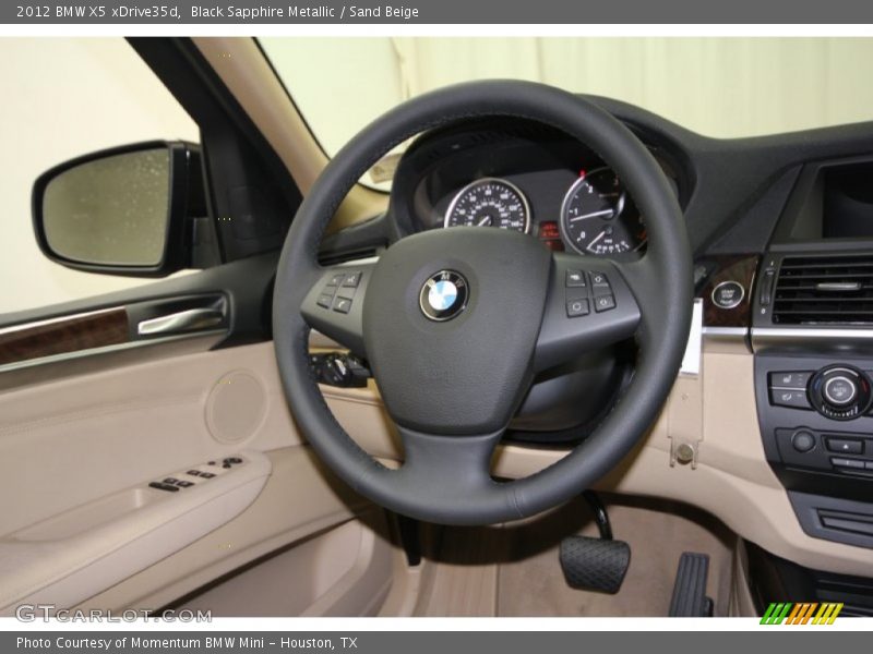 Black Sapphire Metallic / Sand Beige 2012 BMW X5 xDrive35d