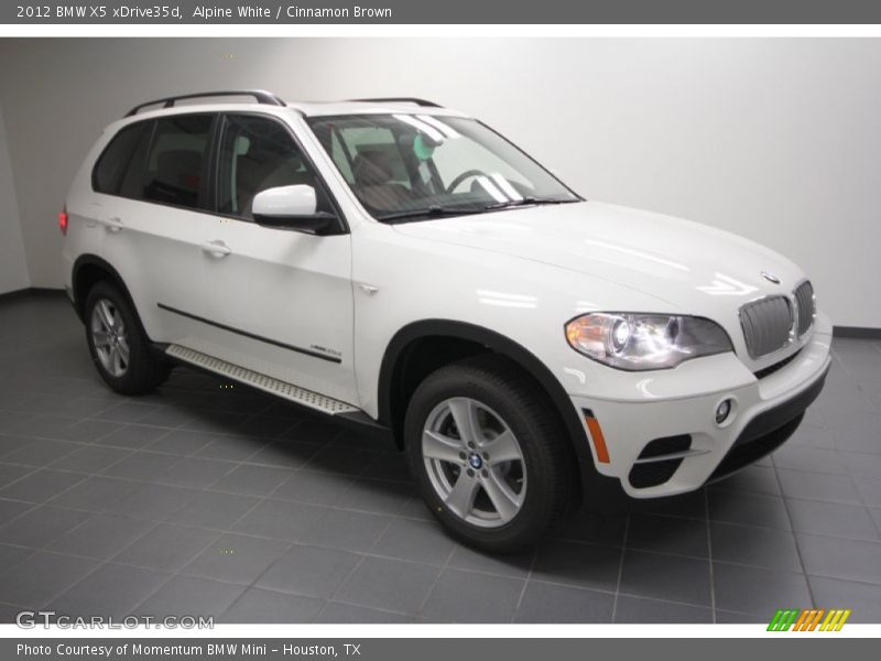 Alpine White / Cinnamon Brown 2012 BMW X5 xDrive35d