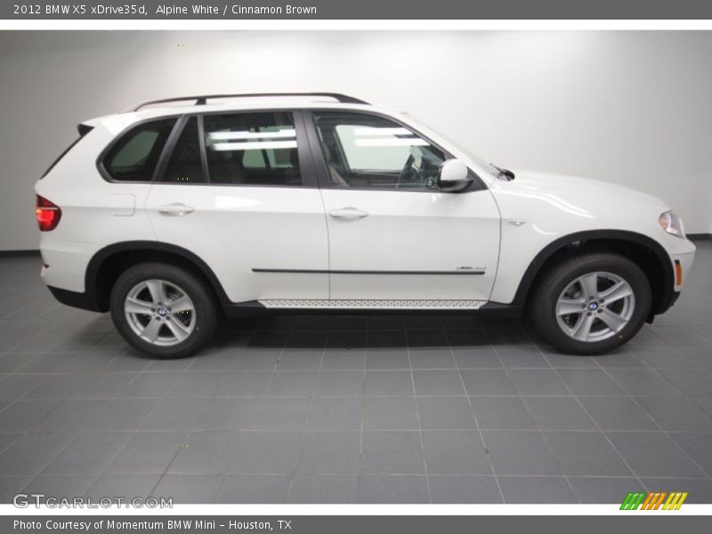 Alpine White / Cinnamon Brown 2012 BMW X5 xDrive35d